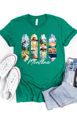US3001P-E3061MT Montana State Brushstroke Graphic Plus Tee $16