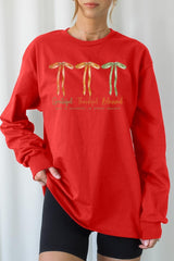 UL240-E3111 Grateful Thankful Blessed Graphic Long Sleeve Tee $13.75
