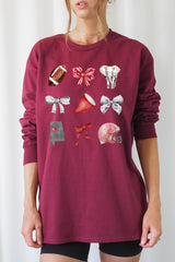 UL240P-E3076 Alabama Football Graphic Plus Long Sleeve Tee $17