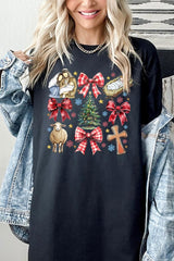 5000P-E3219 Nativity Scene Christmas Graphic Plus Heavy Cotton Tee $12.75