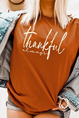 US3001P-E3170 Thankful Graphic Plus Tee $16