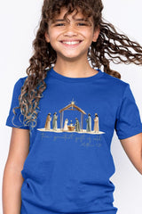 US3001Y-E3183Z Nativity Gift Kids Graphic Tee $11