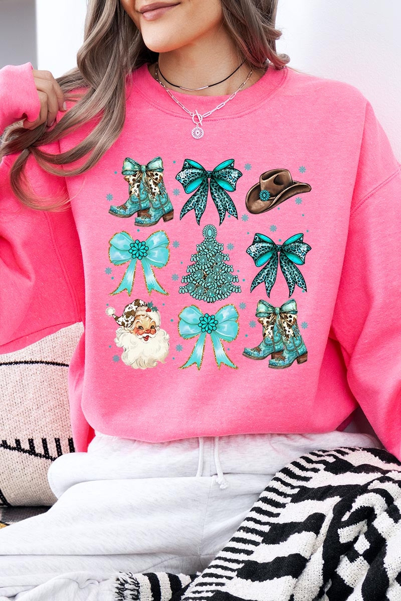 UL180P-E3180 Western Christmas Graphic Plus Sweatshirt $25