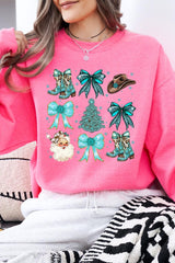 UL180-E3180 Western Christmas Graphic Sweatshirt $20