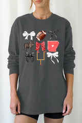 UL240P-E3077 Arkansas Football Graphic Plus Long Sleeve Tee $17