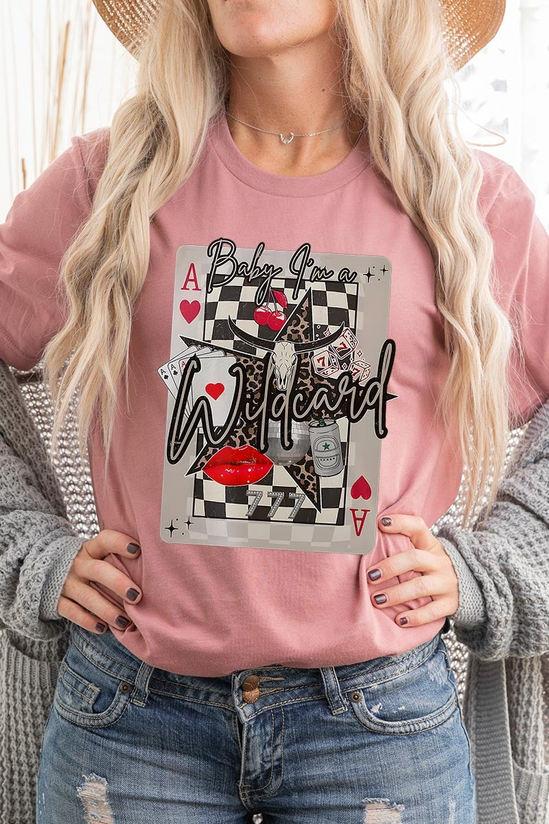 US3001P-E3099 Retro Wildcard Graphic Plus Tee $16