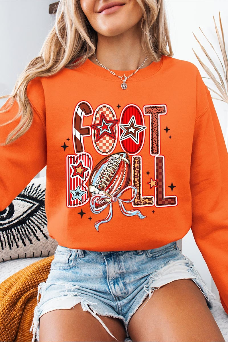 UL180-E3053 Brushstroke Football Graphic Sweatshirt $20