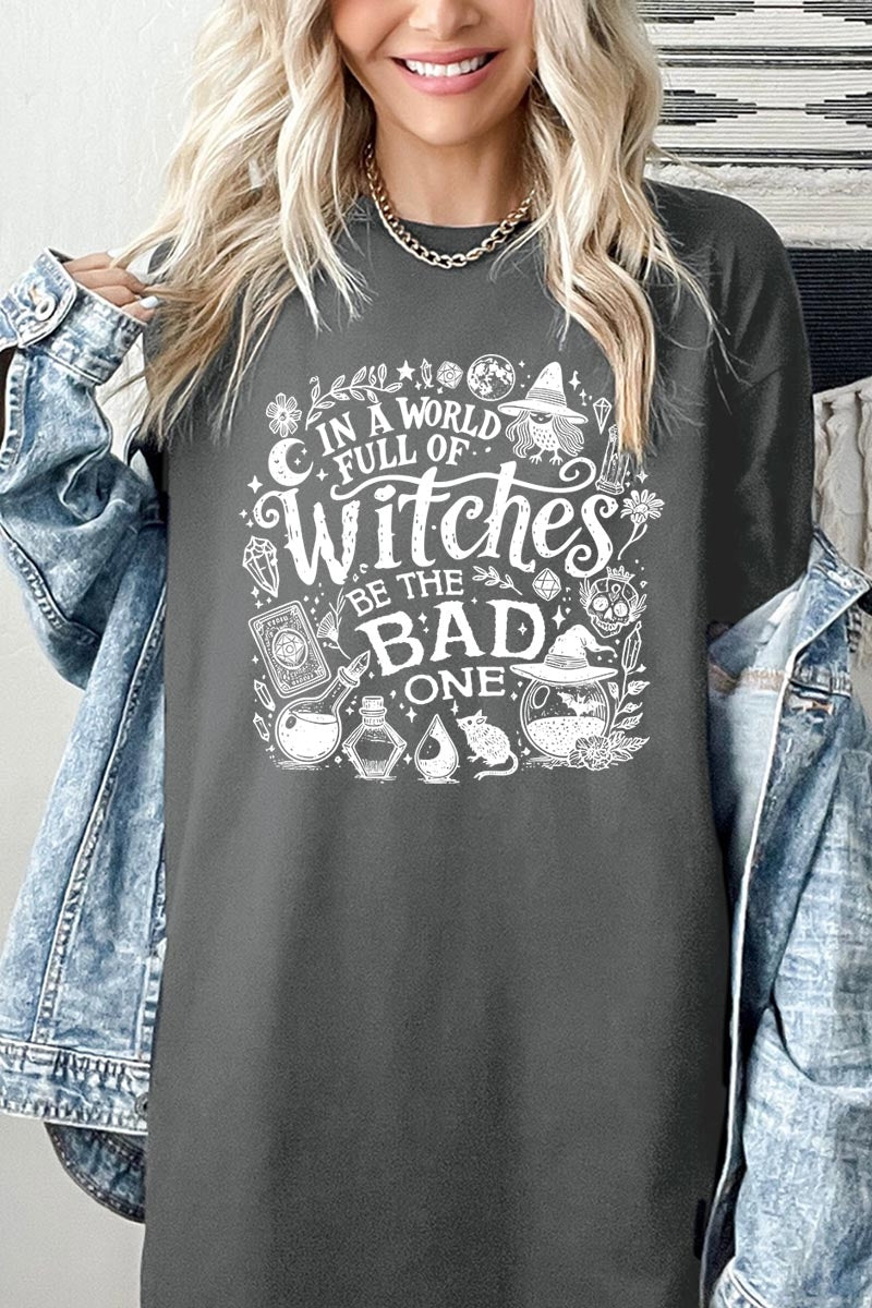5000-E3139 In a World of Witches Graphic Heavy Cotton Tee $9