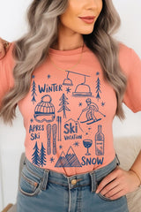 US3001-E3188 Ski Doodle Graphic Tee $12.5