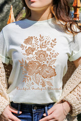 US3001P-E3155 Neutral Thanksgiving Graphic Plus Tee $16