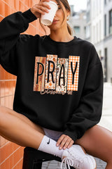 UL180-E3166 Pray Fall Christian Graphic Sweatshirt $20