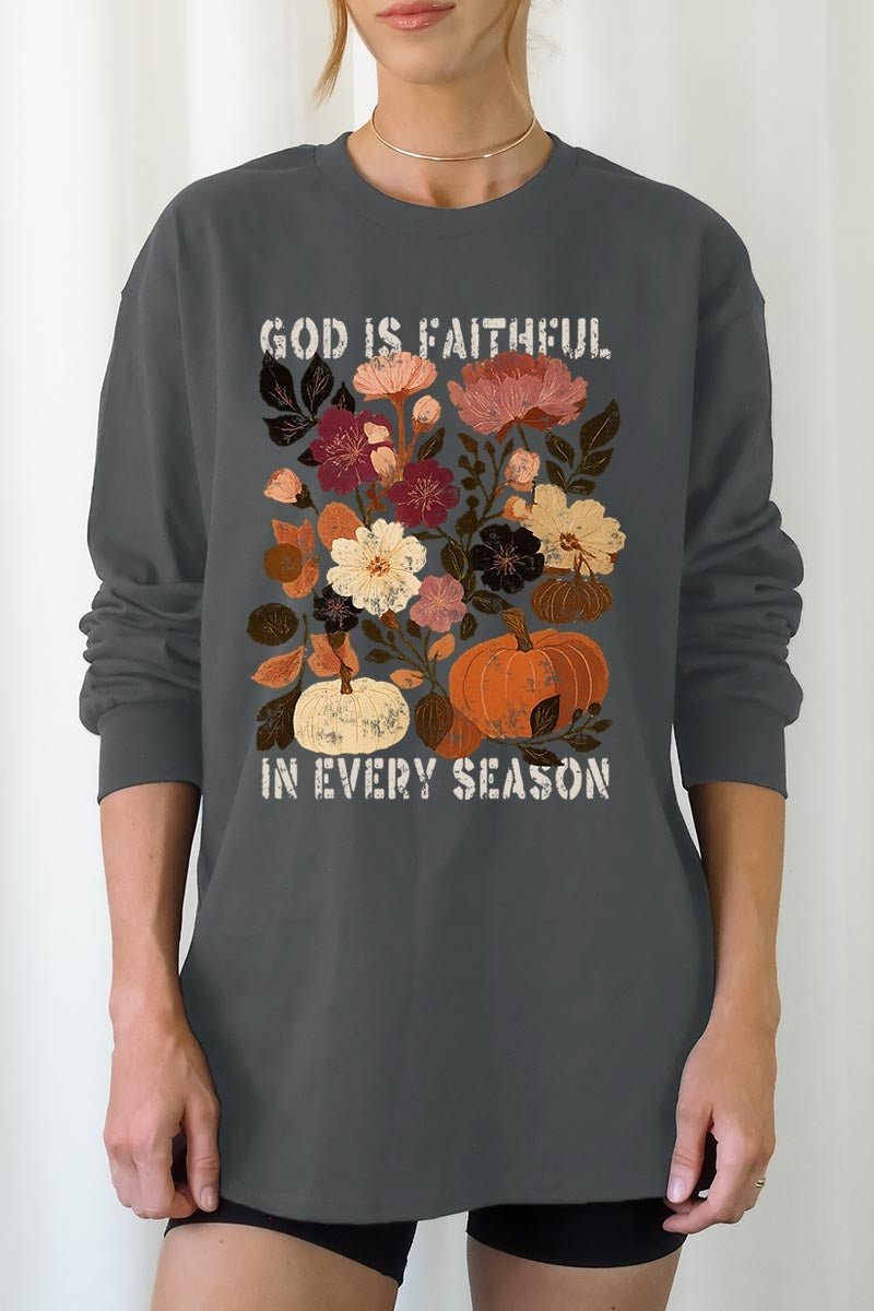 UL240P-E3171 Faithful In Every Season Graphic Plus Long Sleeve Tee $17