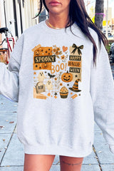 UL180P-E3084 Halloween collage Graphic Plus Sweatshirt $25