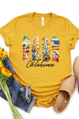 US3001P-E3061OK Oklahoma State Brushstroke Graphic Plus Tee $16