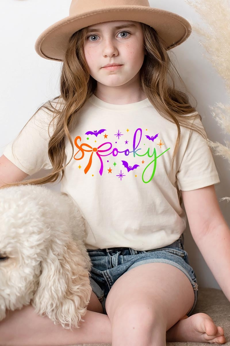 US3001Y-E3109Z Spooky Halloween Kids Graphic Tee $11