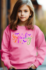 UL180B-E3109Z Spooky Halloween Kids Graphic Sweatshirt $20