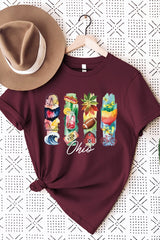 US3001-E3061OH Ohio State Brushstroke Graphic Tee $12.5