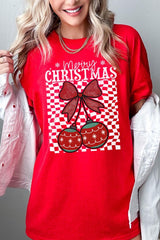 5000-E3196 Cherry Ornament Christmas Graphic Heavy Cotton Tee $9