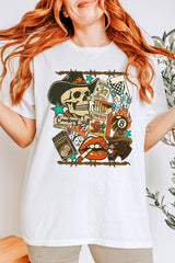 5000P-E3096 Vintage Western Collage Plus Heavy Cotton Tee $12.75