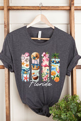 US3001P-E3061FL Florida State Brushstroke Graphic Plus Tee $16