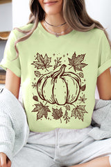 US3001-E3162 Fall Pumpkin Graphic Tee $12.5