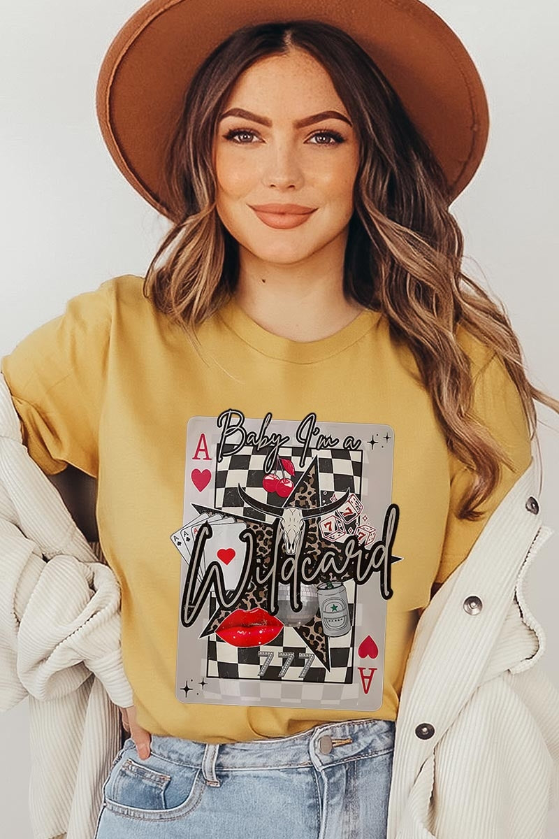US3001-E3099 Retro Wildcard Graphic Tee $12.5