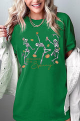 5000-E3123 Halloween Skeleton Graphic Heavy Cotton Tee $9