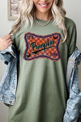 5000-E3144 Itu2019s pumpkin time Graphic Heavy Cotton Tee $9