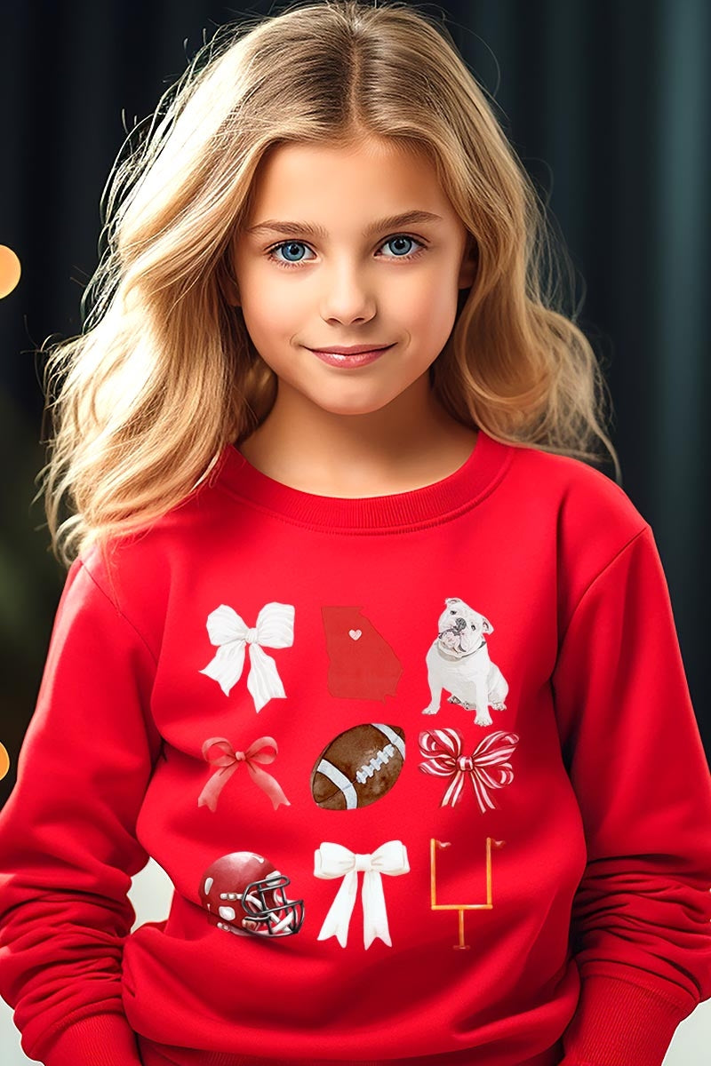 UL180B-E3080Z Georgia Football Kids Graphic Sweatshirt $20