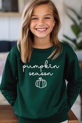 UL180B-E3152Z Pumpkin Season Kids Graphic Sweatshirt $20