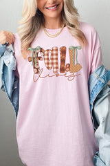 5000-E3071 Fall Vibes Rustic Script Graphic Heavy Cotton Tee $9