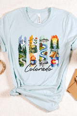 US3001-E3061CO Colorado State Brushstroke Graphic Tee $12.5