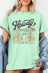 5000P-E3095 Howdy Desert Western Graphic Plus Heavy Cotton Tee $12.75