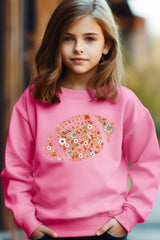 UL180B-E3133Z Floral Football Kids Graphic Sweatshirt $20