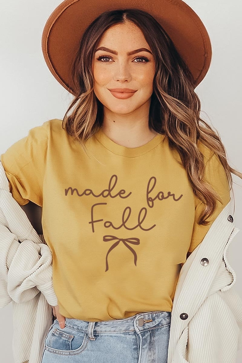 US3001P-E3151 Made For Fall Graphic Plus Tee $16