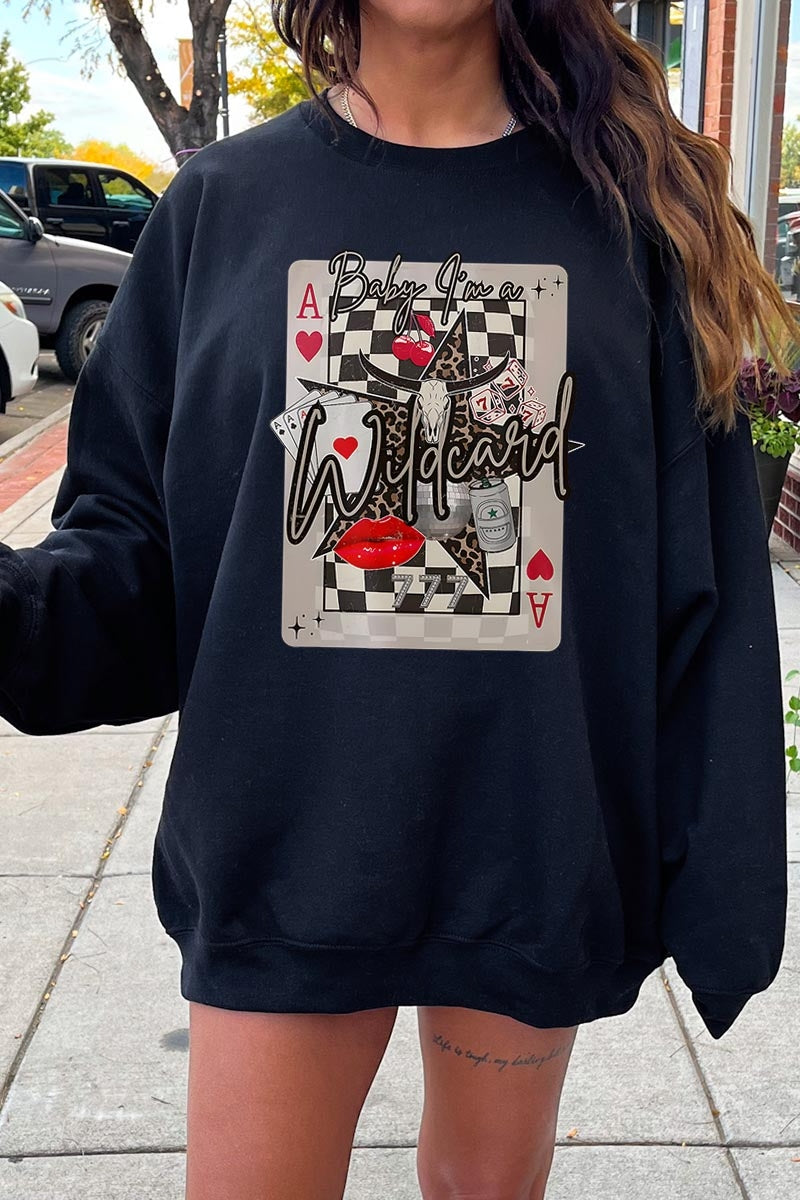 UL180-E3099 Retro Wildcard Graphic Sweatshirt $20