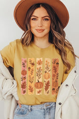 US3001P-E3110 Brushstroke Boho Fall Graphic Plus Tee $16