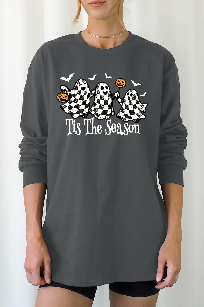 UL240P-E3124 Retro Ghosts Graphic Plus Long Sleeve Tee $17