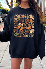 UL180P-E3136 Take Me To The Pumpkin Patch Plus Sweatshirt $25