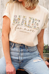 US3001P-E3068 Made for More Faith Graphic Plus Tee $16