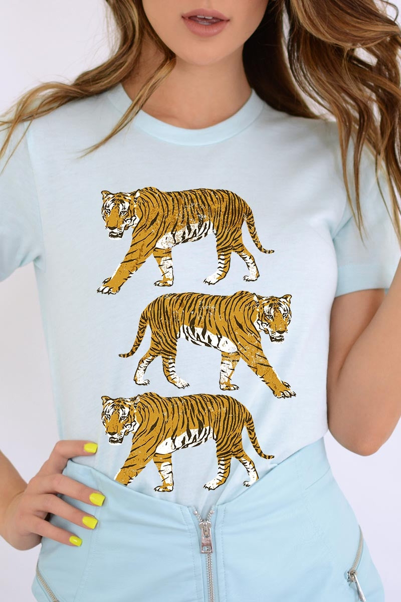 US3001P-E3104 Retro Tigers Graphic Plus Tee $16