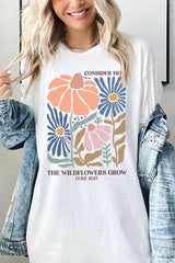 5000P-E3067 Consider the Wildflowers Graphic Plus Tee $12.75