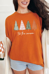 5000-E3218 Rustic Christmas Trees Graphic Heavy Cotton Tee $9