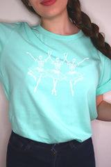 US3001P-E3156 Halloween Ballerina Graphic Plus Tee $16