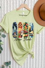 US3001P-E3061NY New York State Brushstroke Graphic Plus Tee $16