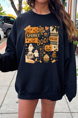 UL180-E3084 Halloween collage Graphic Sweatshirt $20