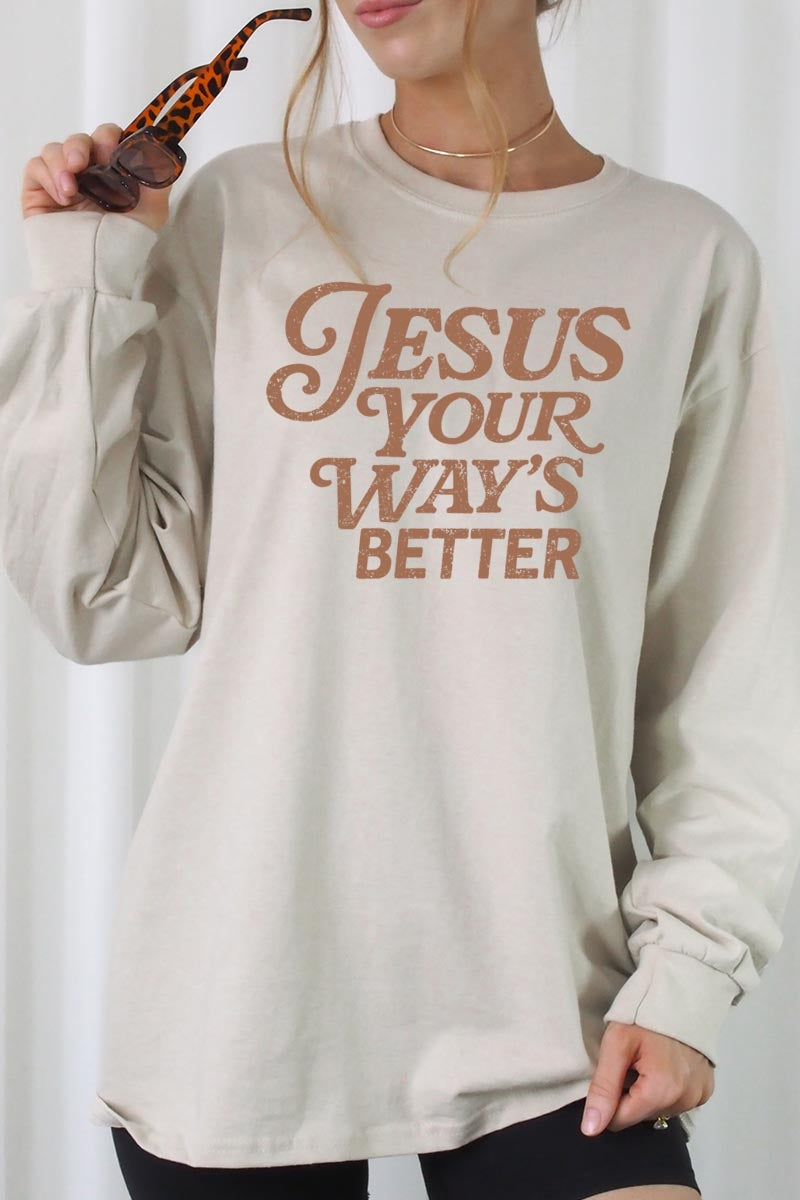 UL240-E3114 Christian Graphic Long Sleeve Tee $13.75