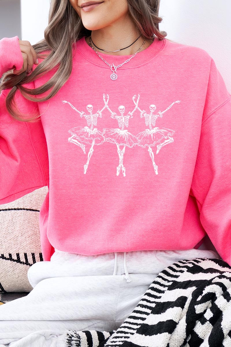 UL180P-E3156 Halloween Ballerina Graphic Plus Sweatshirt $25