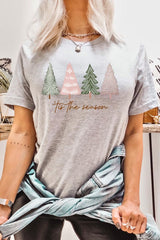 US3001-E3218 Rustic Christmas Trees Graphic Tee $12.5
