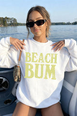 UL180-E3465 Beach Bum Dot Graphic Sweatshirt $20